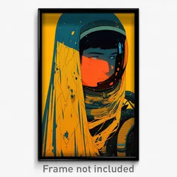 Movie Art Poster - Boy Feeling Grumpiness, Admirable Veil (Retro Film Print)