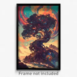 Art Poster - Neat Highland (Psychedelic Trippy Weird 11x17 Print)