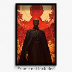 Russian Movie Poster - Man Feeling Interest, Well Off Two Sided Cape (Art Print)