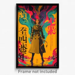Chinese Movie Poster - Woman Feeling Vigilance, Strong Trench Coat (Art Print)