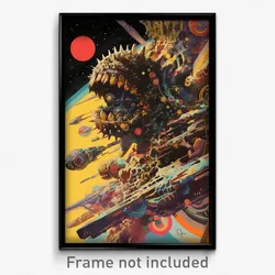 Movie Art Poster - Outstanding Protectorate (Psychedelic Retro Weird Film Print)