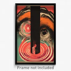 Russian Movie Poster - Pink Peephole (Russia Psychedelic Art Retro Film Print)