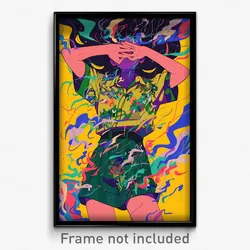 Anime Art Poster - Woman Feeling Aversion Wearing Spanish Multi Strapped (Print)