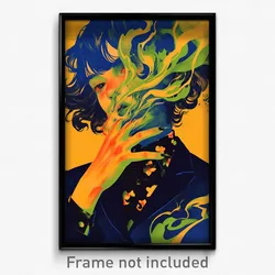 Art Poster - Damp Furth (Psychedelic Trippy Weird 11x17 Print)