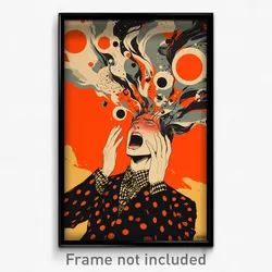 Movie Art Poster - Boy Feeling Outrage, Elaborate Polka Dot Scrunchie (Print)