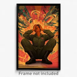 Russian Movie Poster - Man Feeling Claustrophobic, Stunning Purple Socks (Print)