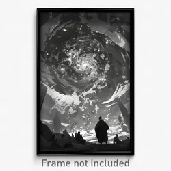 Art Poster - A Cosmic Weaver Spinning Constellations Into Existence