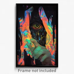 Movie Art Poster - Glass Mirror (Psychedelic Trippy Retro Cartoon Film Print)