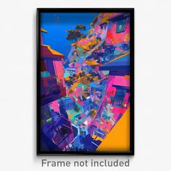 Art Poster - Bright Slum (Psychedelic Trippy Weird 11x17 Print)