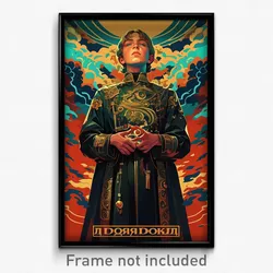 Russian Movie Poster - Boy Feeling Mystified, Glaring Clothes Around Waist