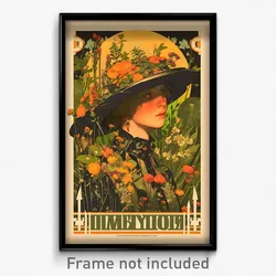 Russian Movie Poster - Woman Feeling Tired, Soft Hat Flower (Russia Art Print)