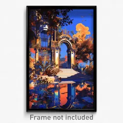 Art Poster - Meek Manor (Psychedelic Trippy Weird 11x17 Cartoon Print)