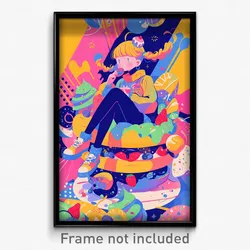 Art Poster - Velvety Bakery (Psychedelic Trippy Weird 11x17 Cartoon Print)