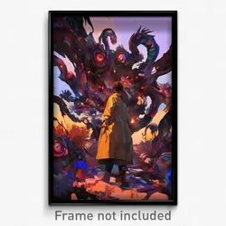 Art Poster - Stark Mind Journey (Psychedelic Trippy Weird 11x17 Cartoon Print)