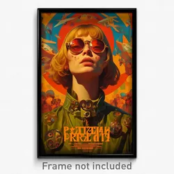 Russian Movie Poster - Woman Feeling Distracted, Cluttered Eyewear Strap (Print)