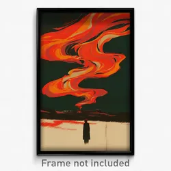 Icelandic Movie Poster - Dim Barn (Iceland Psychedelic Art Retro Film Print)