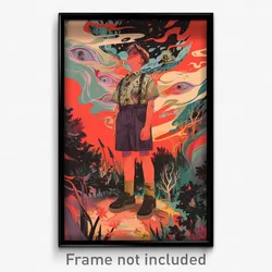 Icelandic Movie Poster - Boy Feeling Apathy, Antique Purple Shorts (Art Print)