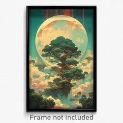 Movie Art Poster - Cool Rainforest (Psychedelic Trippy Retro Cartoon Film Print)