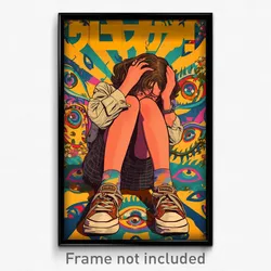 Hebrew Movie Poster - Girl Feeling Vengeful, Small Sneakers (Israel Art Print)