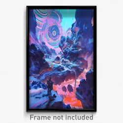 Art Poster - Pristine Trenches (Psychedelic Trippy Weird 11x17 Print)