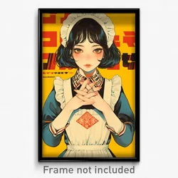 Hebrew Movie Poster - Girl Feeling Discombobulated, Marvelous Frilled Apron