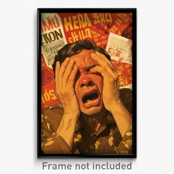 Vietnamese Movie Poster - Man Feeling Rejected, Elaborate Brown Shirt (Print)
