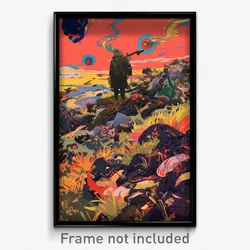 Art Poster - Long Baronetcy (Psychedelic Trippy Weird 11x17 Cartoon Print)