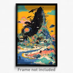 Icelandic Movie Poster - Vivacious Cay (Iceland Retro Film Art Print)