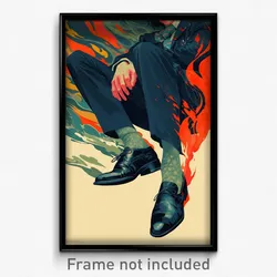 Greek Movie Poster - Boy Feeling Loathing, Made Up Green Socks (Art Print)