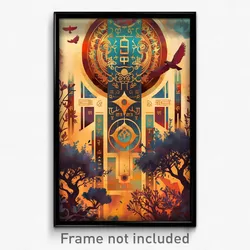 Hebrew Movie Poster - Wiry Rookery (Israel Psychedelic Art Retro Film Print)