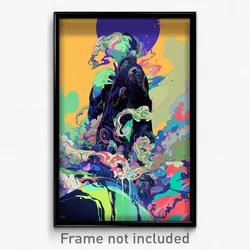 Art Poster - Bold Bluff (Psychedelic Trippy Weird 11x17 Print)