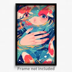 Art Poster - Buoyant Marina (Psychedelic Trippy Weird 11x17 Print)