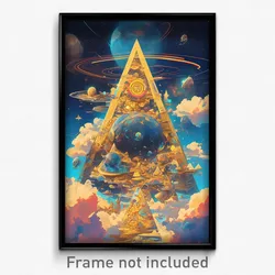 Movie Art Poster - Accomplished Pizza (Psychedelic Retro Weird Film Print)
