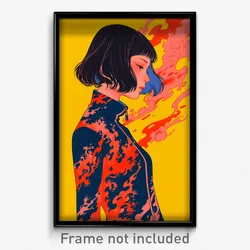 Vietnamese Movie Poster - Girl Feeling Anxious, Wonderful Full Length Zipper