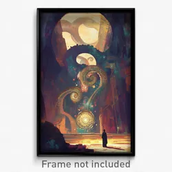 Movie Art Poster - Grimy Aquaduct (Psychedelic Trippy Retro Cartoon Film Print)