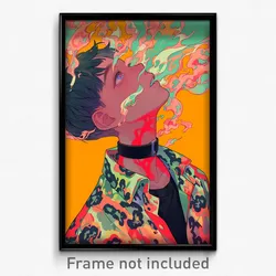 Art Poster - Boy Feeling Claustrophobic, Hard To Find Black Collar (Art Print)
