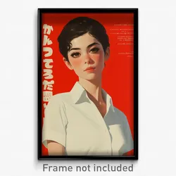 Thai Movie Poster - Woman Feeling Admiration, Academic Cropped Shirt (Art Print)