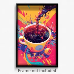 Movie Art Poster - Dreary Hot Tea (Psychedelic Trippy Retro Cartoon Film Print)