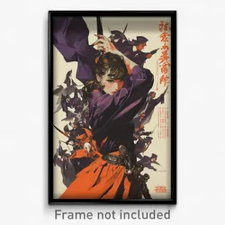 Chinese Movie Poster - Girl Feeling Vengeful, Grand Purple Sleeves (Art Print)