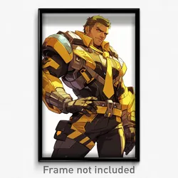 Anime Art Poster - Man Feeling Troubled Wearing Yellow Ribbon Trim (Print)