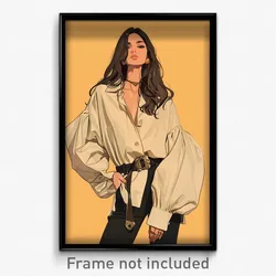 Art Poster - Woman Feeling Liking, Prestigious Oversized Shirt (Art Print)