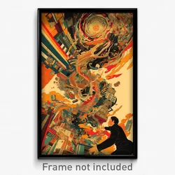 Greek Movie Poster - Unkempt Loft (Greece Psychedelic Art Retro Film Print)
