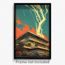 Thai Movie Poster - Thunderous Swedish Architecture (Thailand Film Art Print)