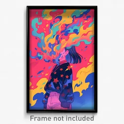 Art Poster - Sweet Channel (Psychedelic Trippy Weird 11x17 Cartoon Print)