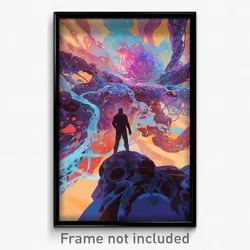 Movie Art Poster - Mellow Scrub (Psychedelic Trippy Retro Cartoon Film Print)