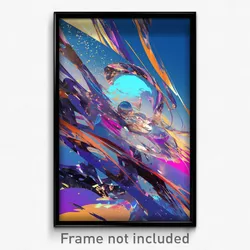Art Poster - Metallic Nation (Psychedelic Trippy Weird 11x17 Print)