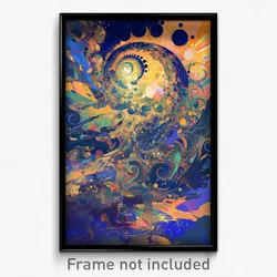 Art Poster - Admirable Causeway (Psychedelic Trippy Weird 11x17 Print)