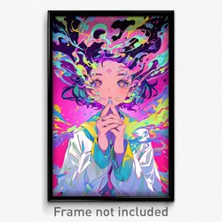 Anime Art Poster - Girl Feeling Enlightened, Zesty White Sailor Collar (Print)