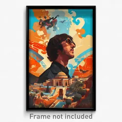 Greek Movie Poster - Steel Almshouse (Greece Psychedelic Art Retro Film Print)