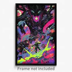 Art Poster - Black Delta (Psychedelic Trippy Weird 11x17 Print)